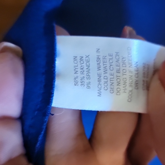 Elegant Blue Women's Coat - Picture 5 of 7